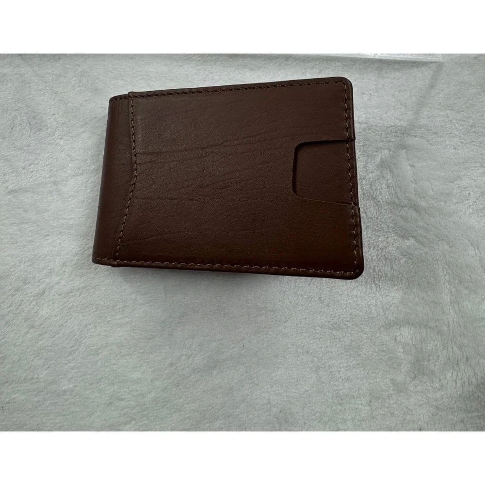Quince‎ Money-Clip Wallet Men's Italian Chocolate Brown Leather Classic Handheld